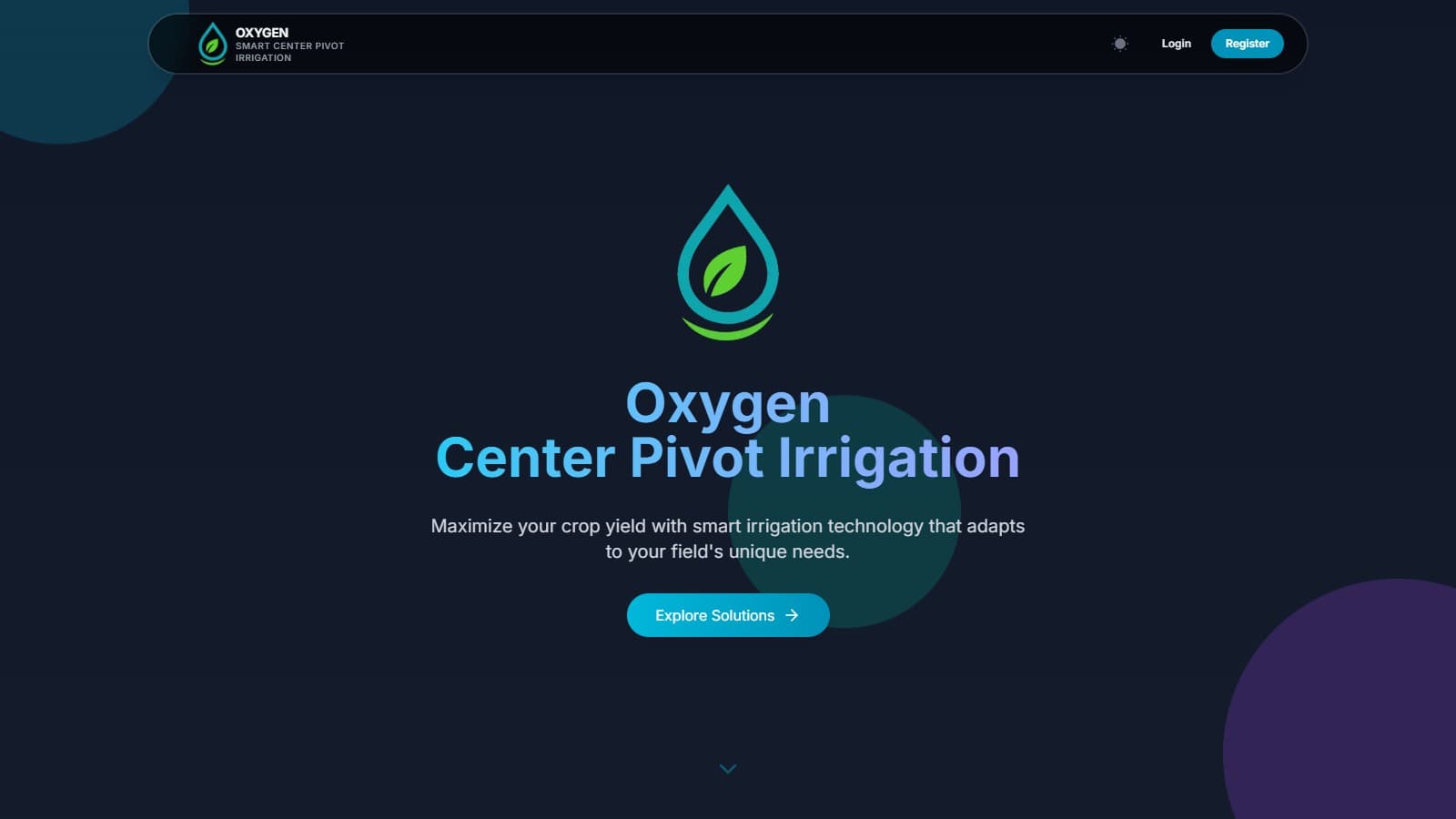 Oxygen — Pivot irrigation management